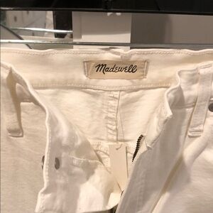 Madewell Cream Denim Pants